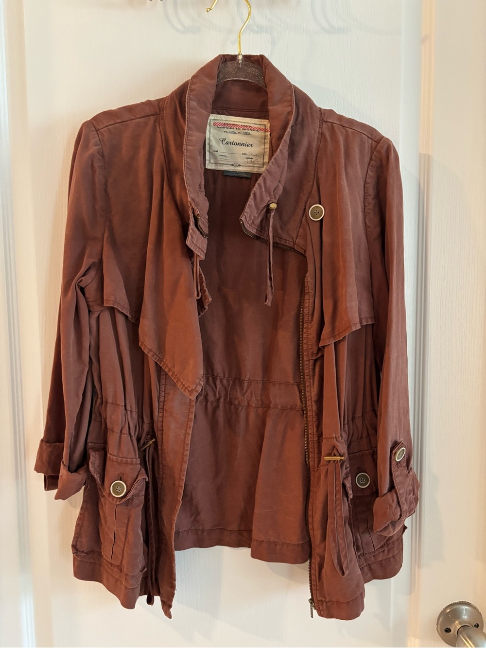 Cartonnier Rust-Brown Lightweight Utility Jacket